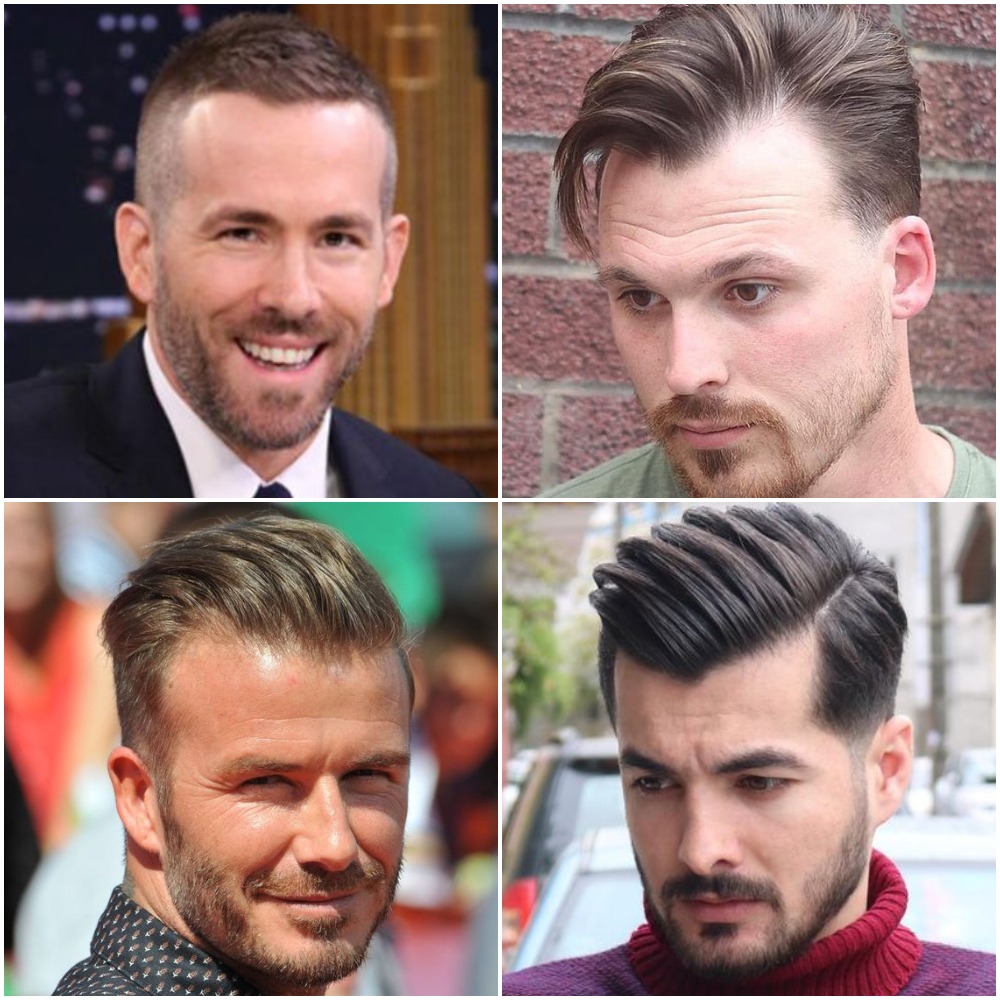 Esempi di tagli di capelli uomo consigliati per fronte stempiata